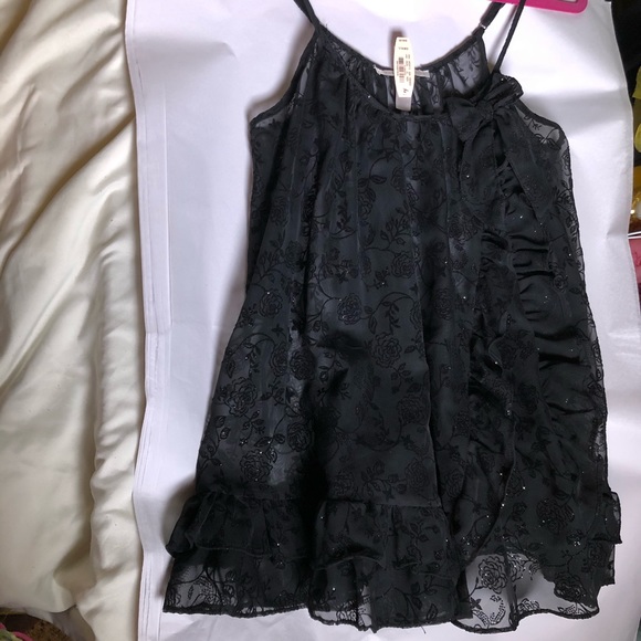 Victoria's Secret Other - Victoria’s Secret Sheer Black Floral Babydoll